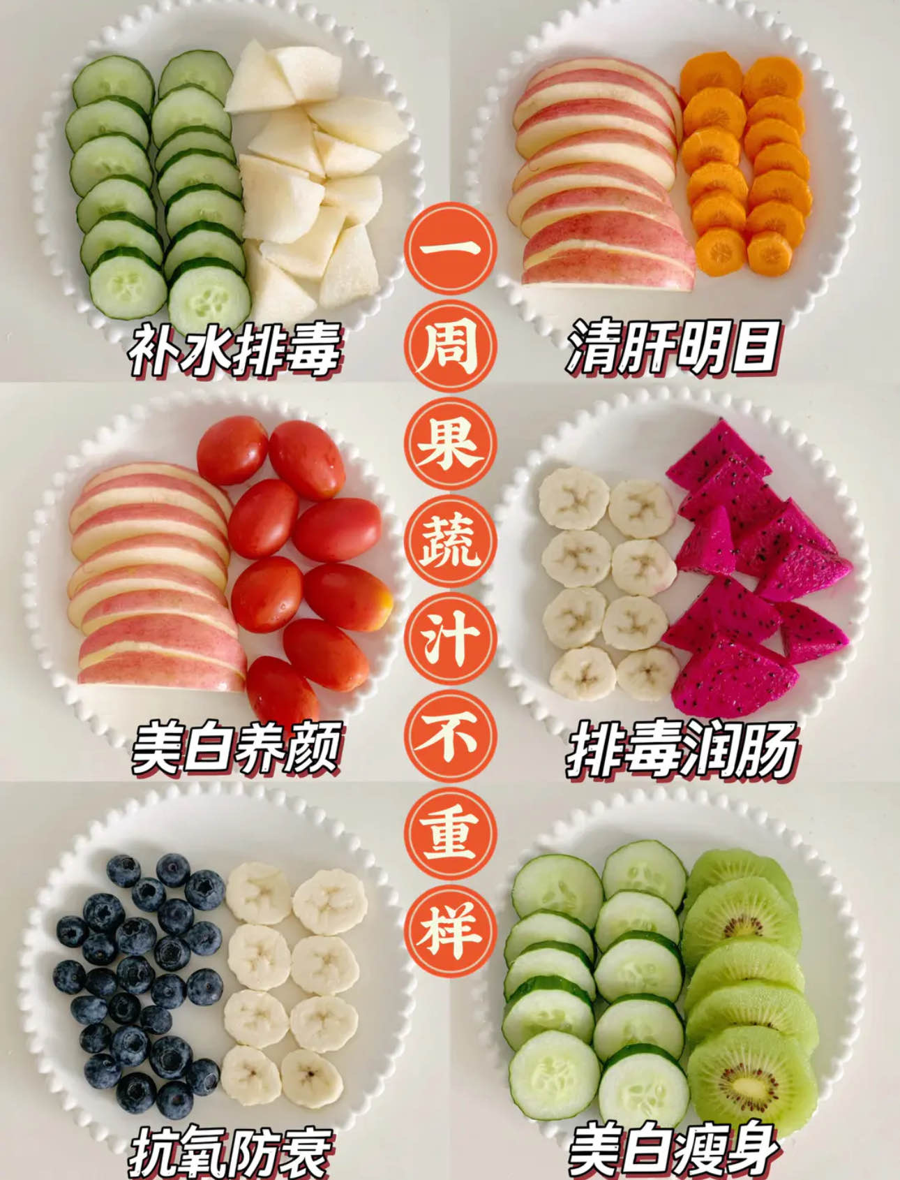 🌈鲜榨果蔬汁 健康又好喝~