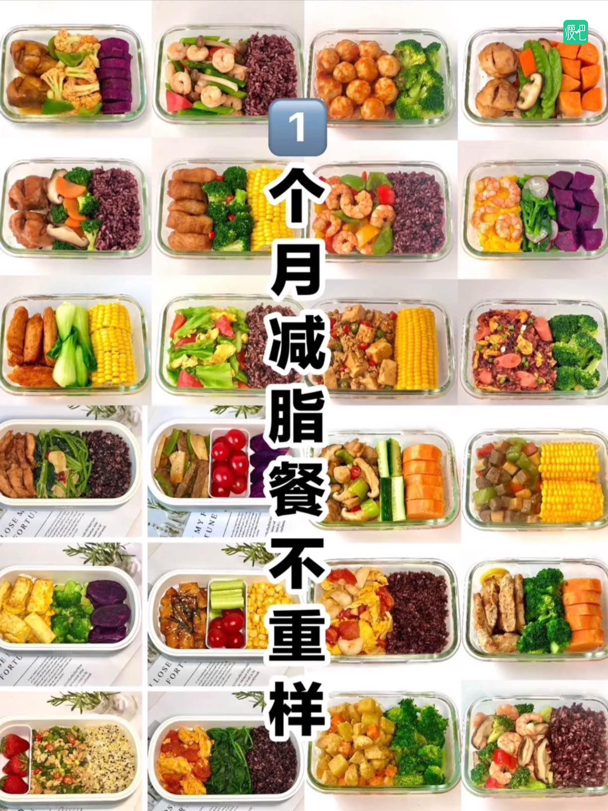 跟着我吃一个月不重样,又有营养又不胖