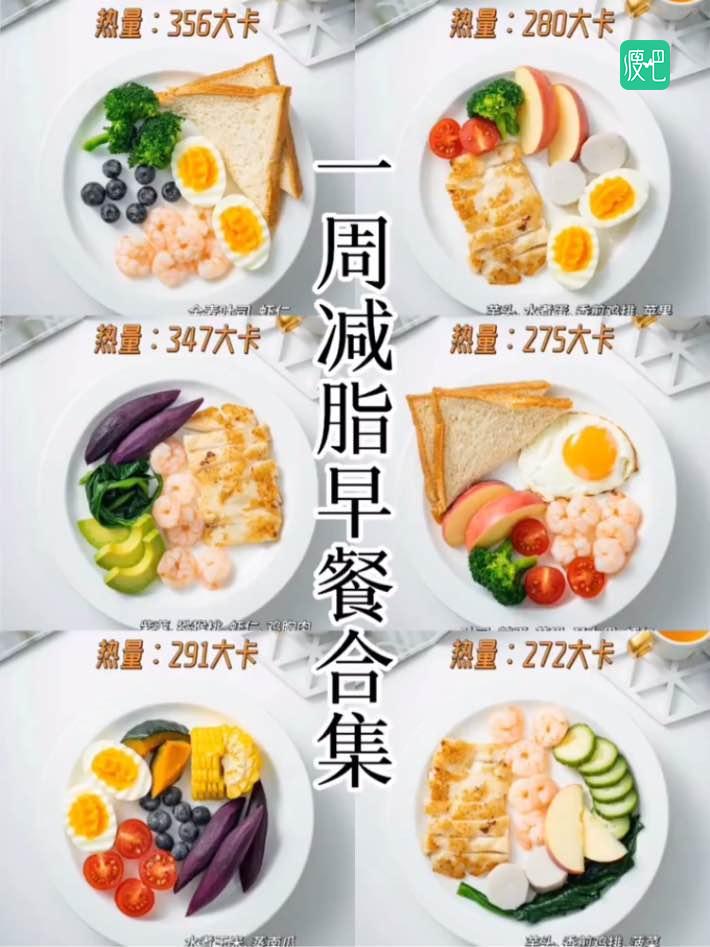 一周减脂早餐合集6,分享给需要的您!