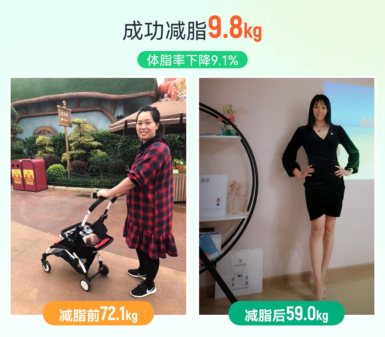 一名二胎宝妈的减脂变化