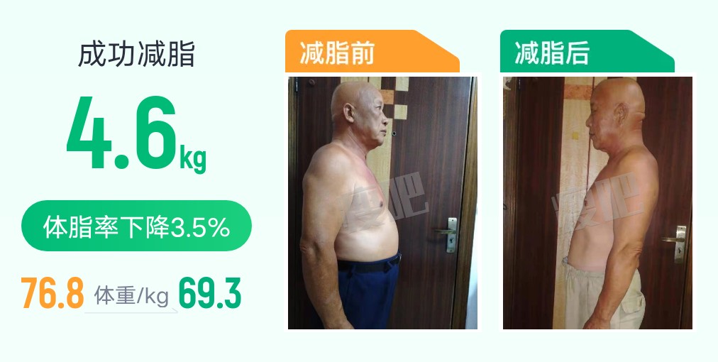 70岁老人为了健康科学减脂