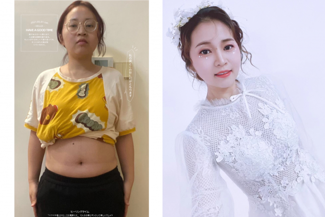 小姐姐产后甩脂30斤